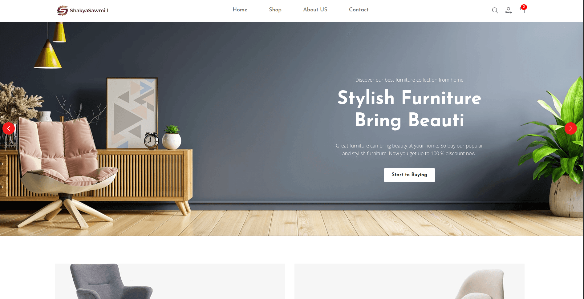 Shakyasawmill (Ecommerce Website)