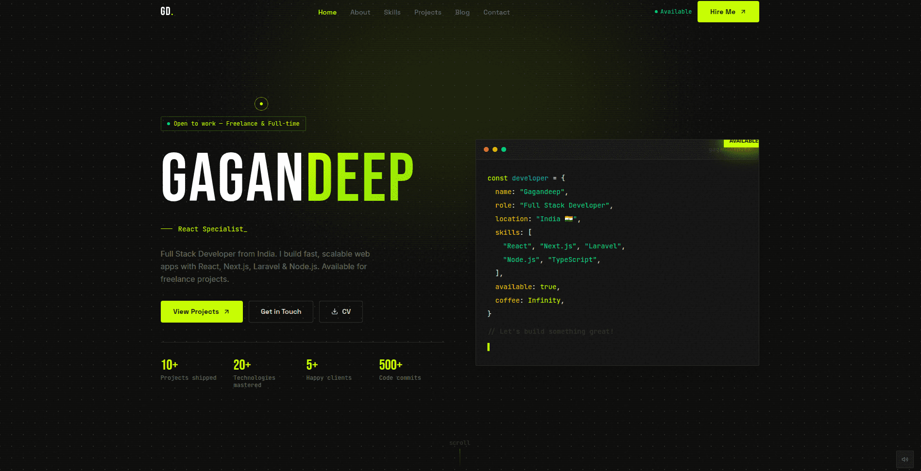 Personal Portfolio V2