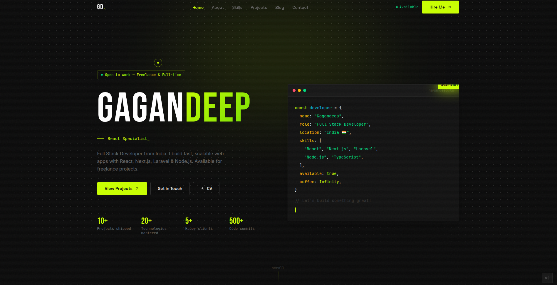 Personal Portfolio V2